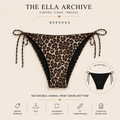 Bershka Reversible Animal Print Bikini Bottom