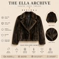 Bershka Faux Fur Lapel Jacket